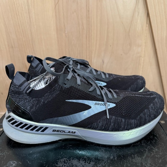 Brooks Men's Bedlam 3 Running Shoes Size 11 Black Pearl White Mens Sneakers - Picture 10 of 16